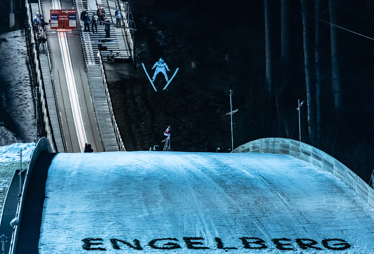 Skisprunganlage am Weltcup in Engelberg