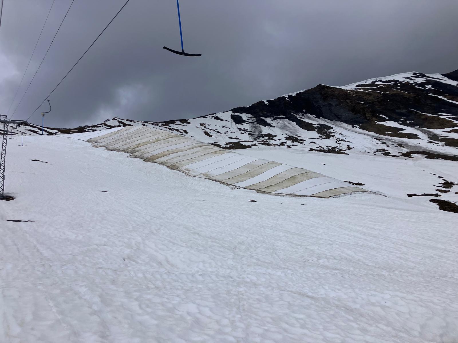 Trainingspiste auf der Tschentenalp bei Adelboden